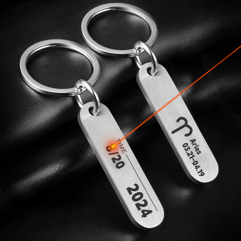 Customized Key Chains with Las - Initial Ring Custom recension och pris