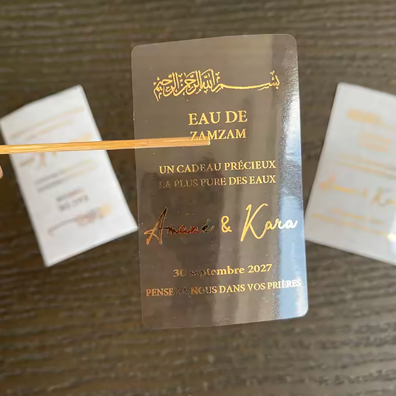 Customized Rectangular Transpa - Personalised Candle Label recension och pris
